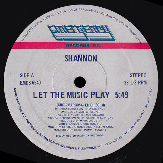 Shannon Groovy Coaster - Let The Music Play