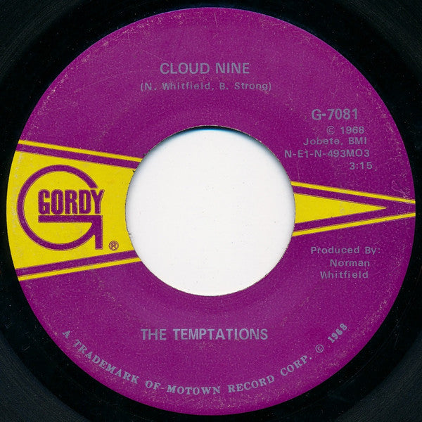 The Temptations Groovy 45 Coaster - Cloud Nine