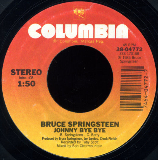 Bruce Springsteen Groovy 45 Coaster - Johnny Bye Bye