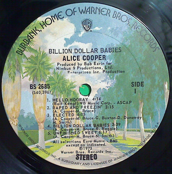 Alice Cooper Groovy Coaster - Billion Dollar Babies (Side 1)