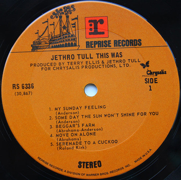 Jethro Tull Groovy Coaster - This Was (Side 1)