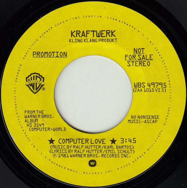 Kraftwerk Groovy 45 Coaster - Computer Love