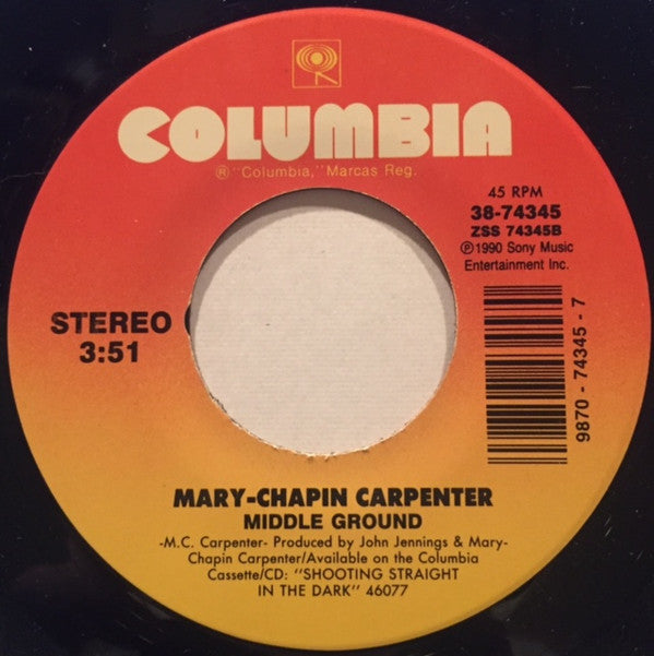 Mary Chapin Carpenter Groovy 45 Coaster - Middle Ground