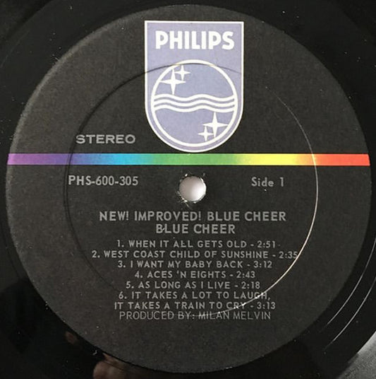 Blue Cheer Groovy lp Coaster - New!  Improved!  Blue Cheer