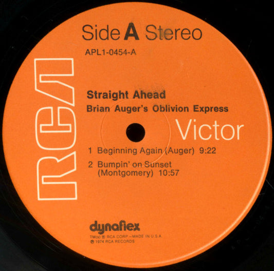 Brian Auger's Oblivion Express Groovy Coaster - Straight Ahead (Side 1)