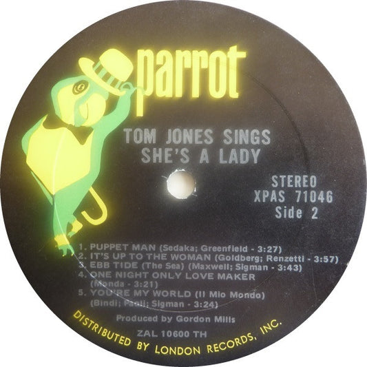Tom Jones Groovy lp Coaster - Tom Jones Sings She's A Lady