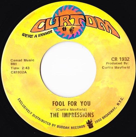 The Impressions Groovy 45 Coaster - Fool For You