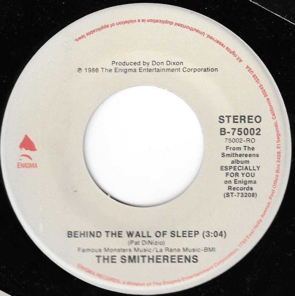 The Smithereens Groovy Coaster - Behind The Wall Of Sleep