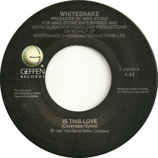 Whitesnake Groovy 45 Coaster - Is This Love