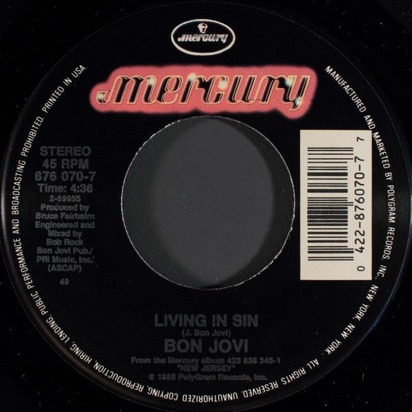 Bon Jovi Groovy Coaster - Living In Sin