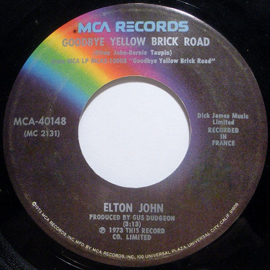 Elton John Groovy 45 Coaster - Goodbye Yellow Brick Road