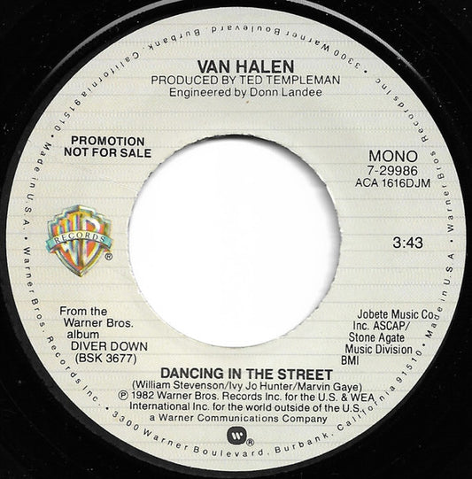 Van Halen Groovy 45 Coaster - Dancing In The Street