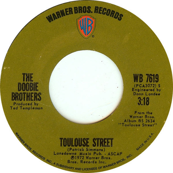 The Doobie Brothers Groovy 45 Coaster - Toulouse Street