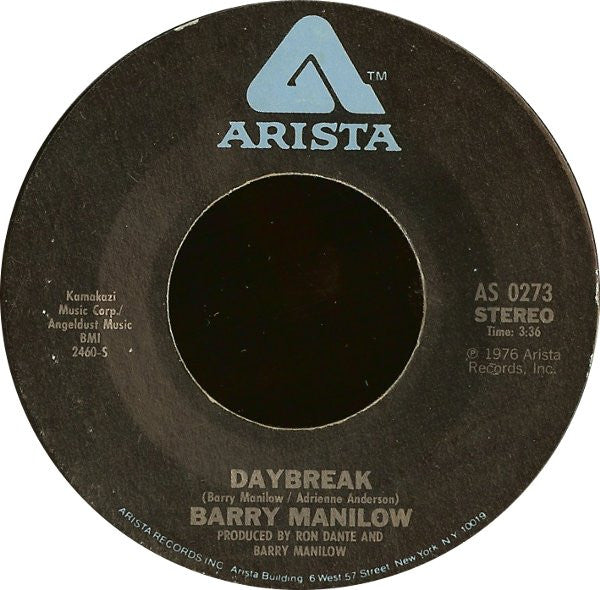 Barry Manilow Groovy 45 Coaster - Daybreak