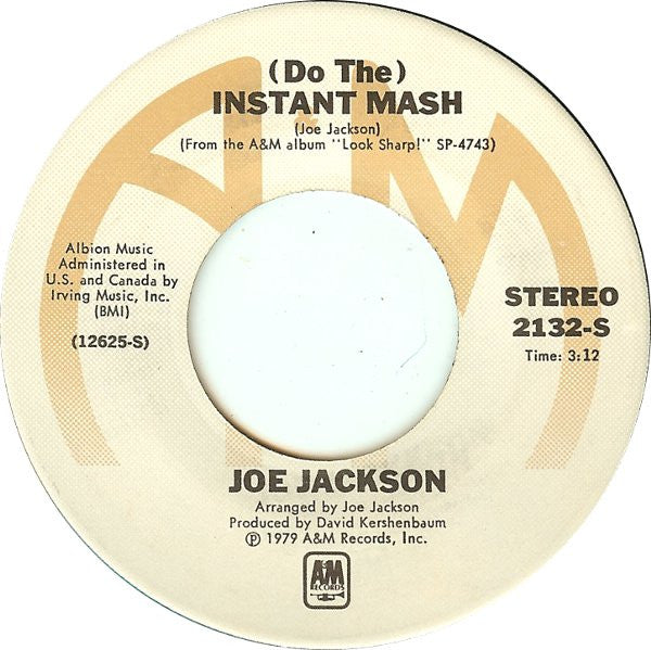 Joe Jackson Groovy 45 Coaster - (Do the ) Instant Mash