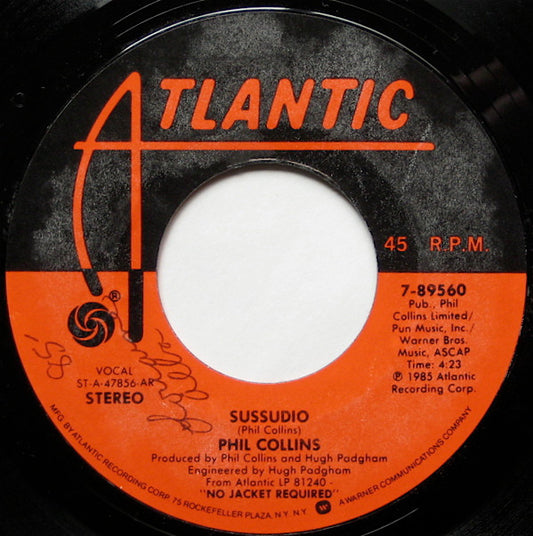 Phil Collins Groovy 45 Coaster - Sussudio