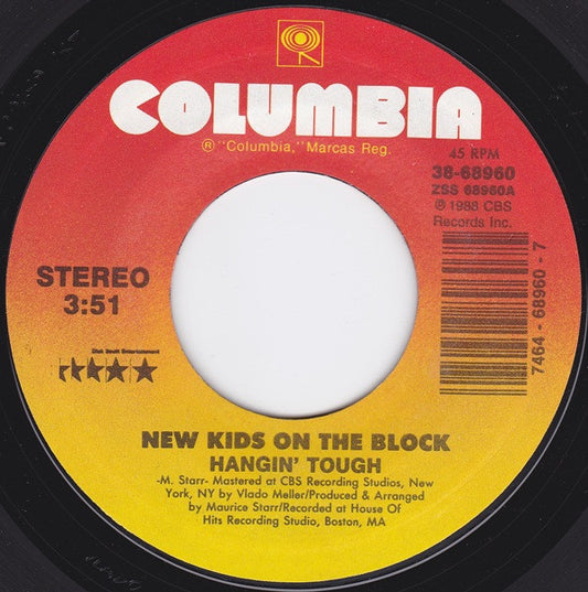 New Kids On The Block Groovy 45 Coaster - Hangin' Tough