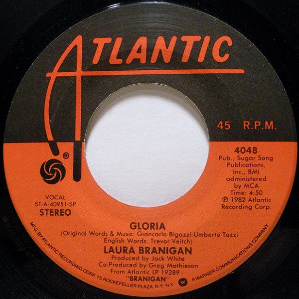 Laura Branigan Groovy  45 Coaster - Gloria