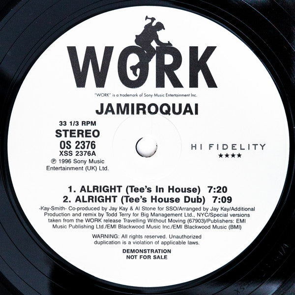 Jamiroquai Groovy 12" Coaster - Alright