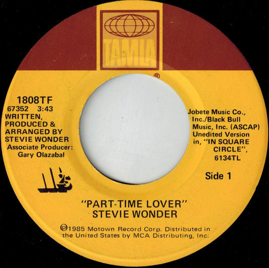 Stevie Wonder Groovy 45 Coaster - Part-Time Lover