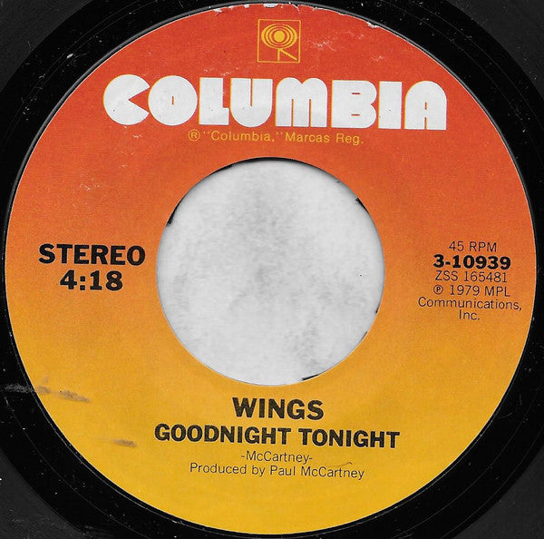Wings Groovy Coaster - Goodnight Tonight