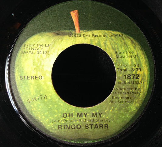 Ringo Starr Groovy 45 Coaster - Oh My My