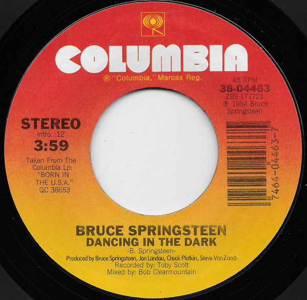 Bruce Springsteen Groovy 45 Coaster - Dancing In The Dark