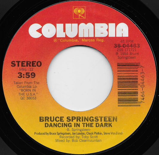 Bruce Springsteen Groovy 45 Coaster - Dancing In The Dark