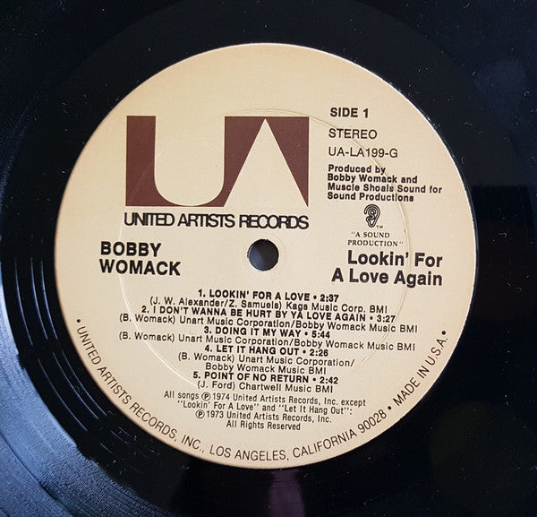 Bobby Womack Groovy lp Coaster - Lookin' For A Love Again