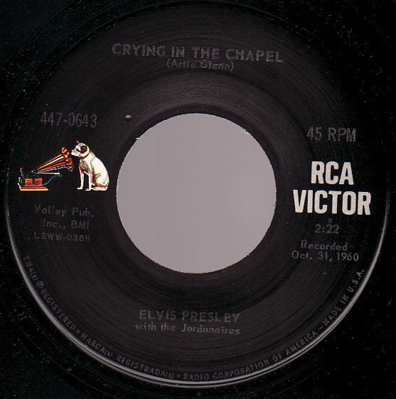 Elvis Presley Groovy 45 Coaster - Crying In The Chapel