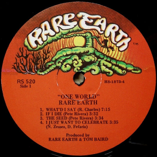 Rare Earth Groovy Coaster - One World