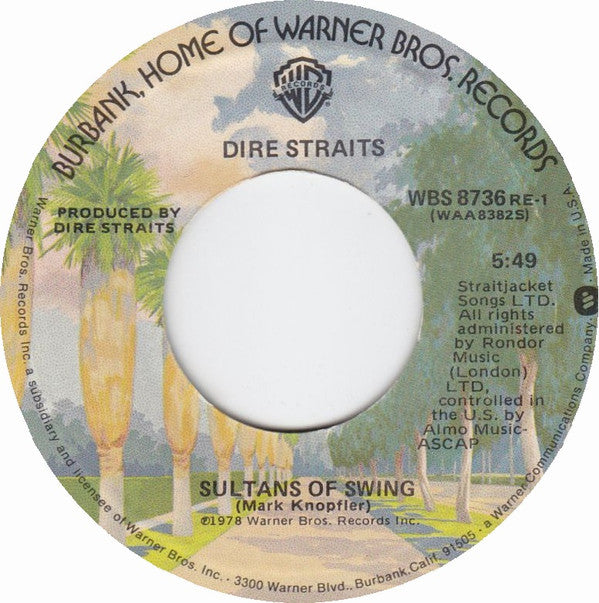 Dire Straits Groovy 45 Coaster - Sultans Of Swing
