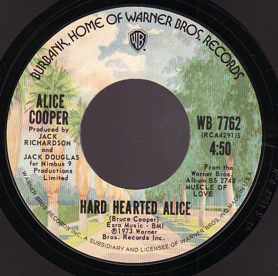 Alice Cooper Groovy 45 Coaster - Wild Hearted Alice