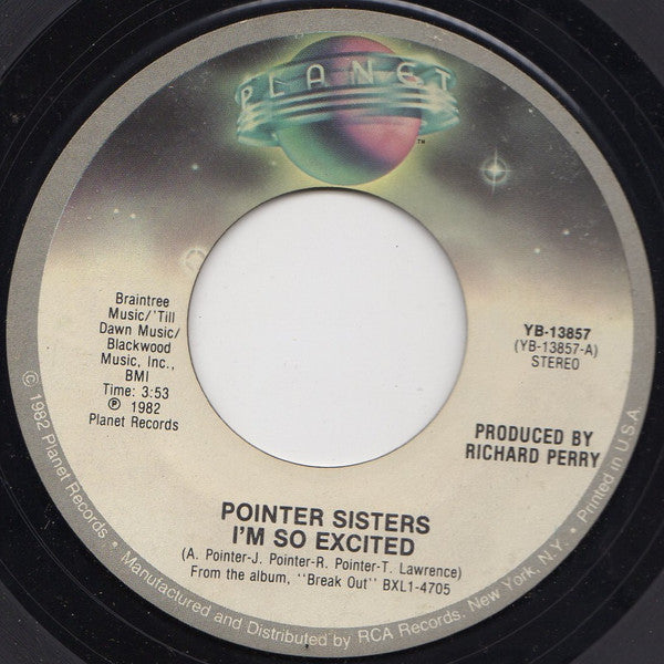 Pointer Sisters Groovy 45 Coaster - I'm So Excited