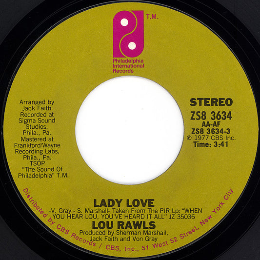 Lou Rawls Groovy 45 Coaster - Lady Love