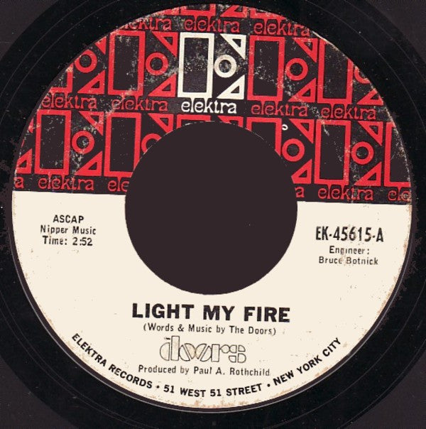 The Doors Groovy 45 Coaster - Light My Fire