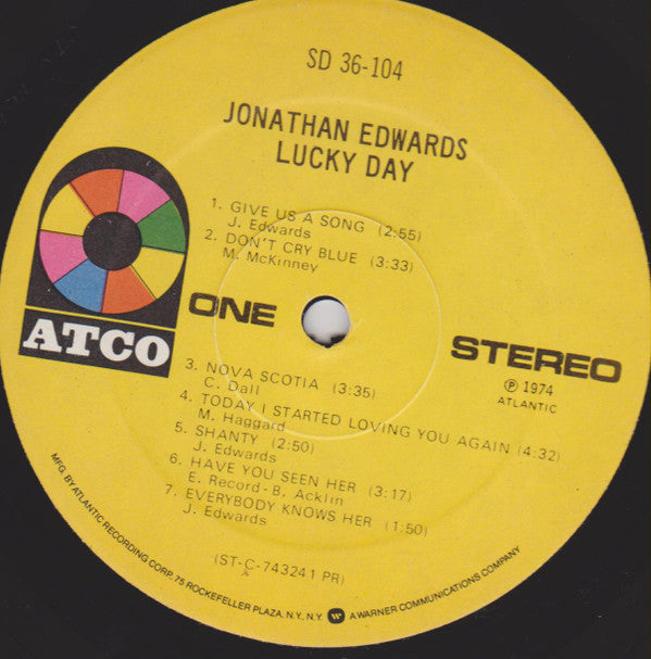 Jonathan Edwards Groovy Coaster - Lucky Day (Side 1)