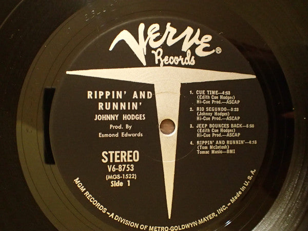 Johnny Hodges Groovy Coaster - Rippin' & Runnin' (Side 1)