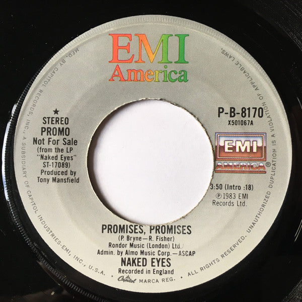 Naked Eyes Groovy 45 Coaster - Promises, Promises