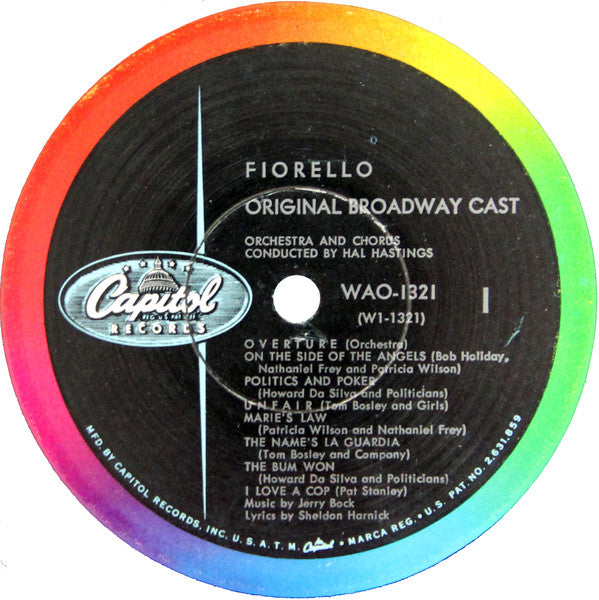 "Fiorello!" Original Broadway Cast Groovy Coaster - Fiorello!