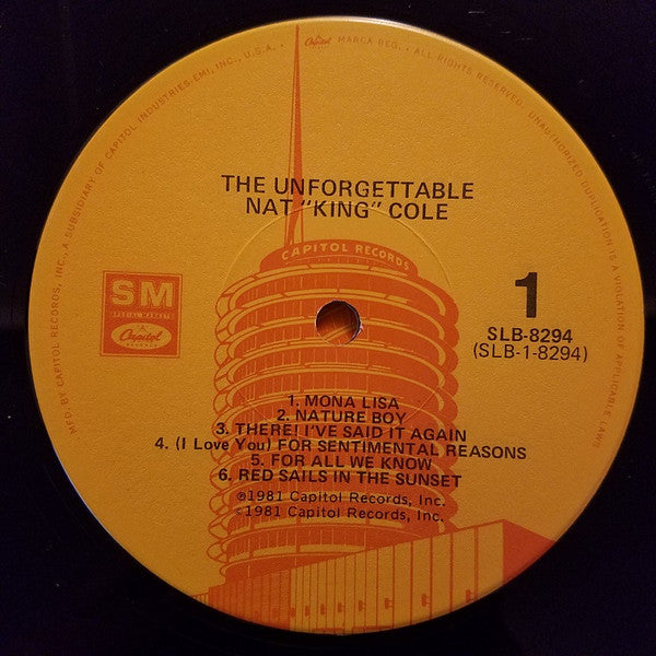 Nat King Cole Groovy Coaster - The Unforgettable (Side 1)