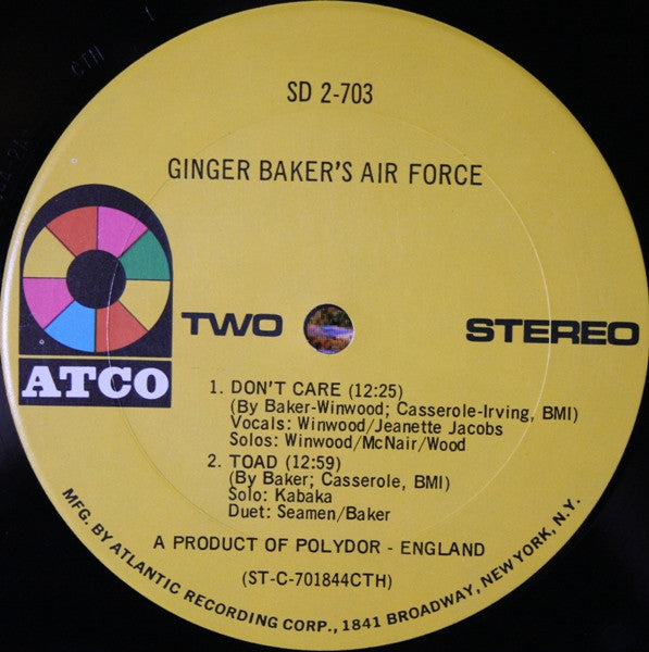 Ginger Baker's Air Force Groovy Coaster - Ginger Baker's Air Force (Side 2)