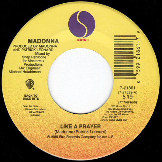 Madonna Groovy 45 Coaster - Like A Prayer