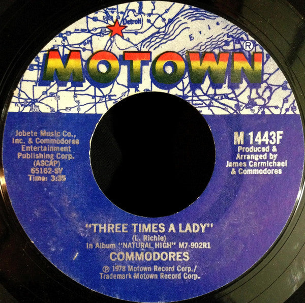 Commodores Groovy 45 Coaster - Three Times A Lady