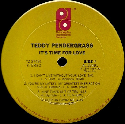 Teddy Pendergrass Groovy Coaster - It's Time For Love