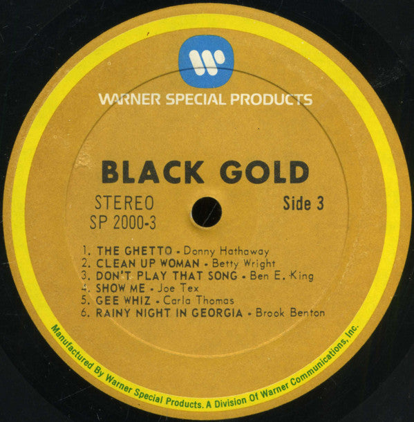 Various Groovy Coaster - Black Gold - 24 Carats