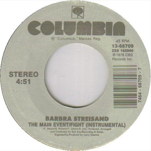 Barbra Streisand Groovy Coaster - The Main Event (Instrumental)