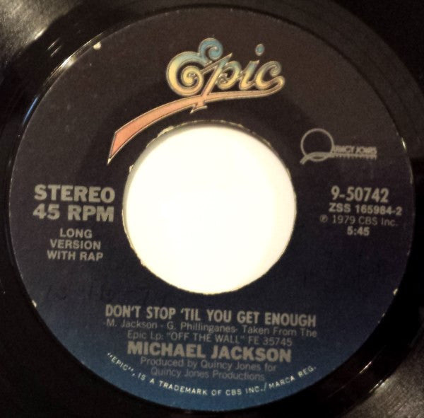 Michael Jackson Groovy 45 Coaster - Don't Stop 'Til You Get Enough