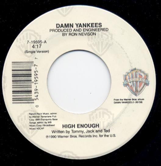 Damn Yankees Groovy 45 Coaster - High Enough