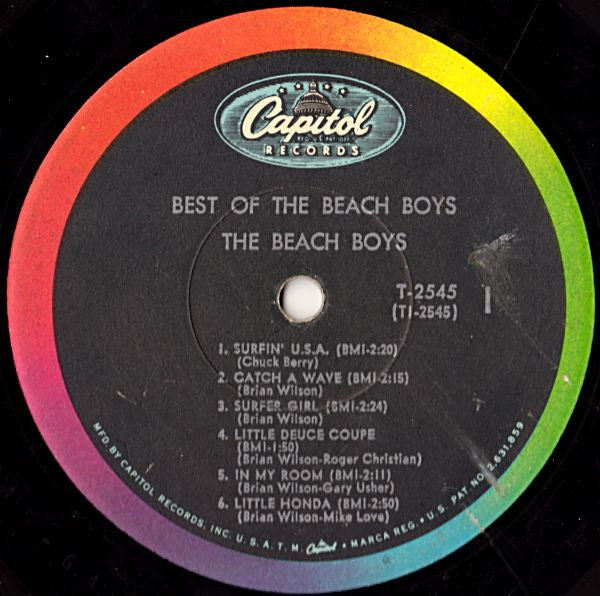 The Beach Boys Groovy lp Coaster - Best Of The Beach Boys - Vol. 1